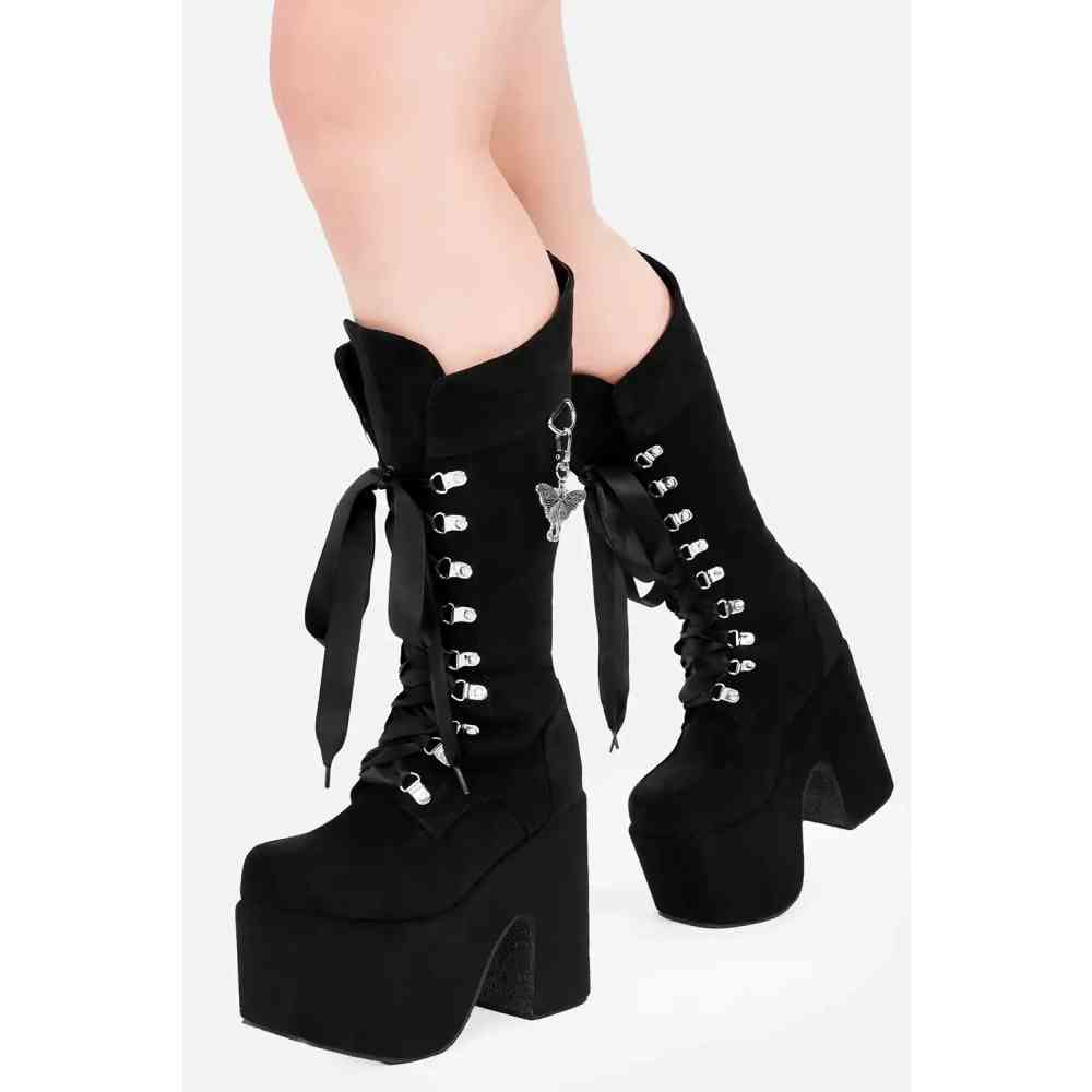 Restyle - Night Wanderer Platform Boots - Black
